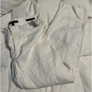 Banana Republic Avery Linen White Pant 4